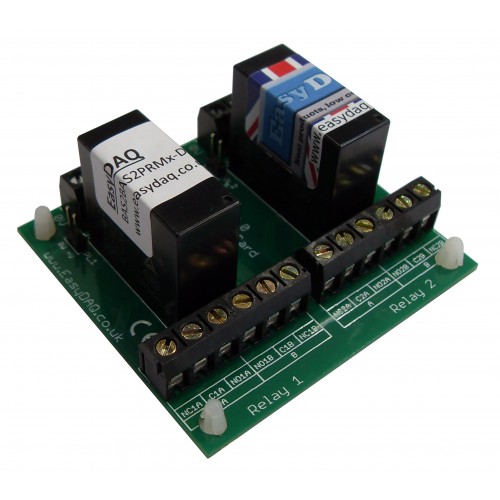 DPDT 12V Power Relay Board Easydaq UK